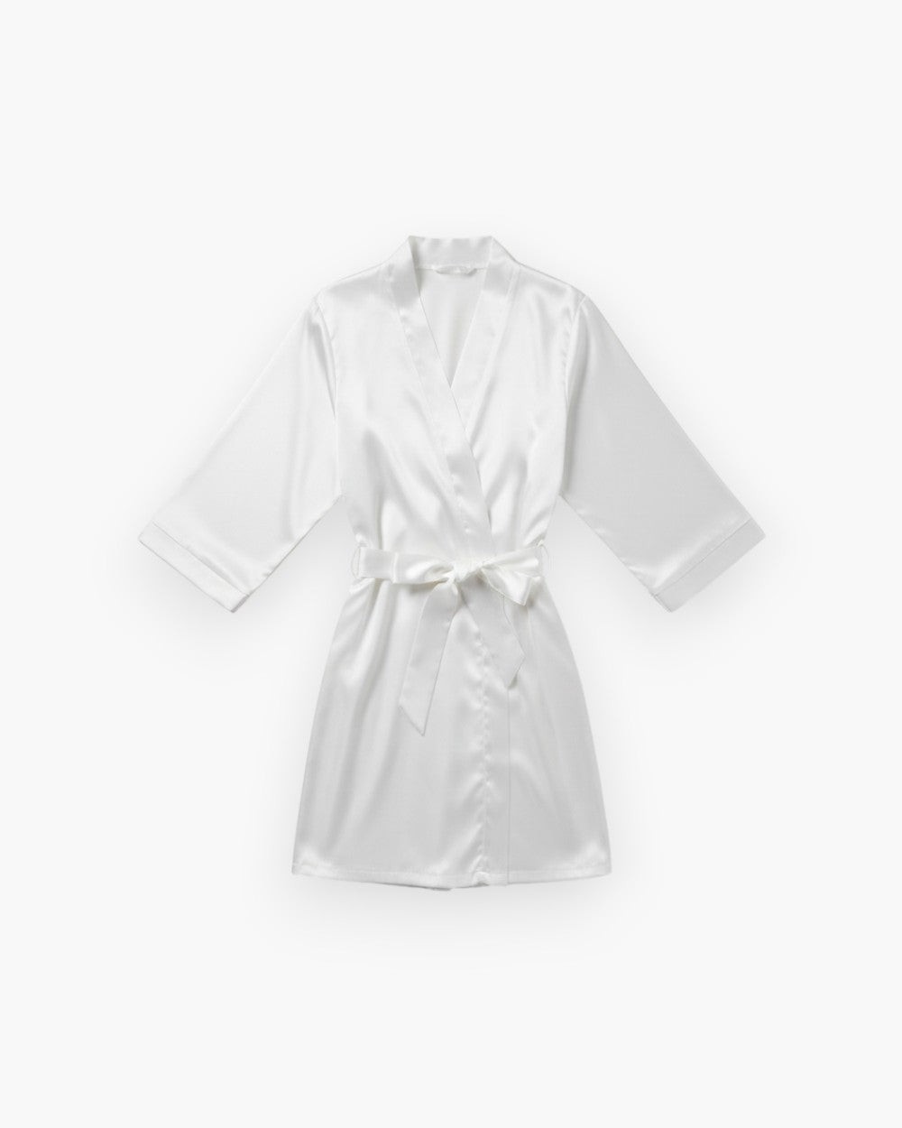 Satin Short Sleeve Robe