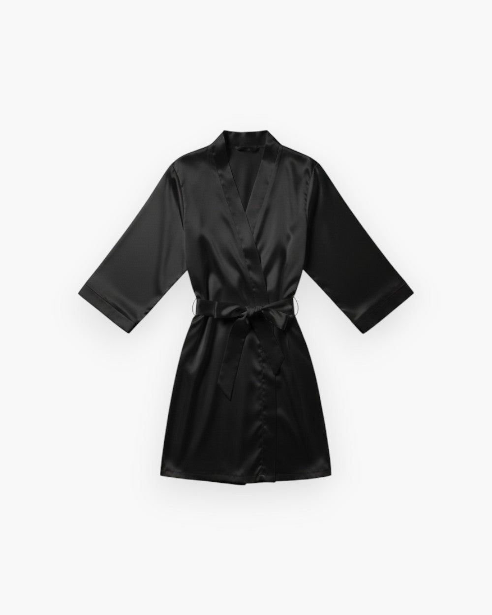 Satin Short Sleeve Robe