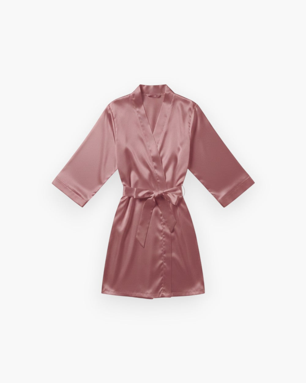 Satin Short Sleeve Robe