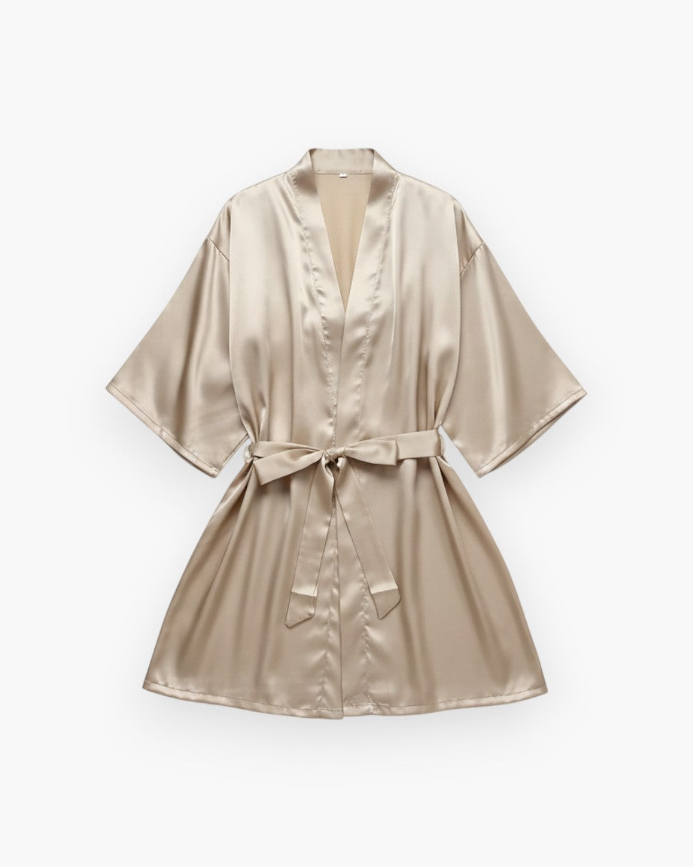 Satin Short Sleeve Robe