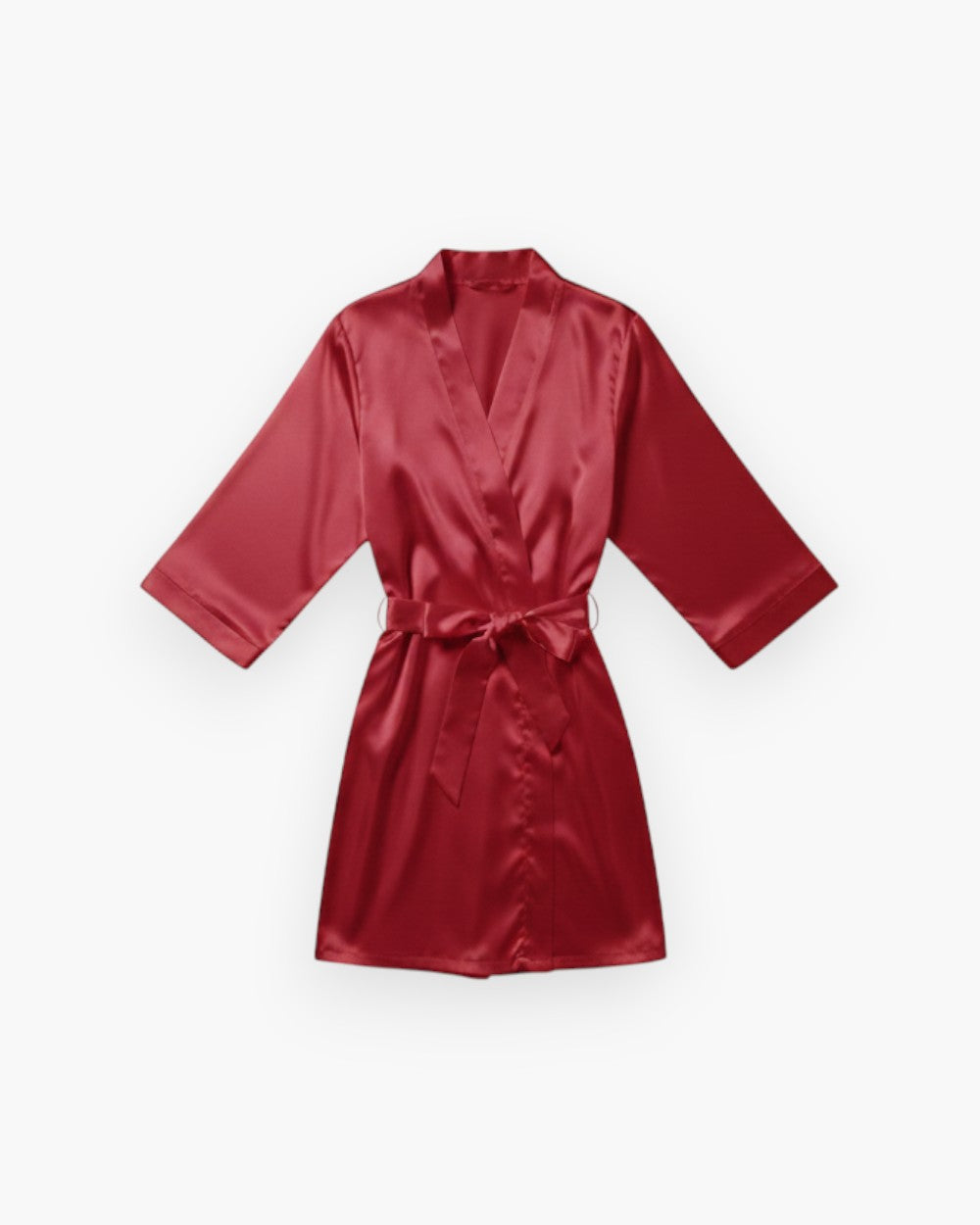 Satin Short Sleeve Robe